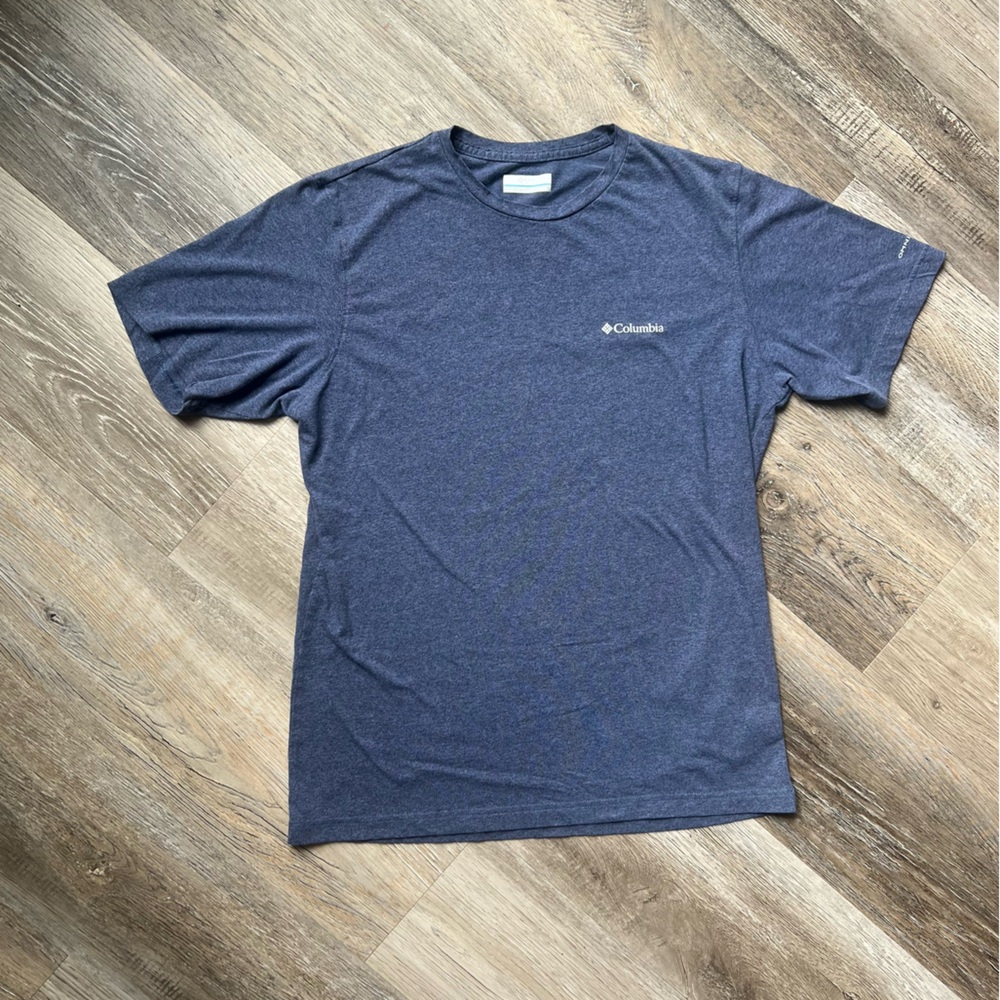 Columbia Men's Omni-Wick Heathered Navy Tee